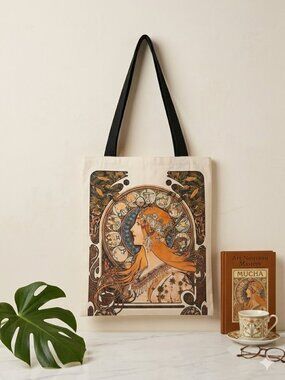 Alphonse Mucha Zodiaque Tote Bag